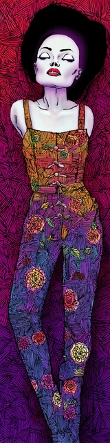 Free vampire bookmark featuring a vampire hiding their hands